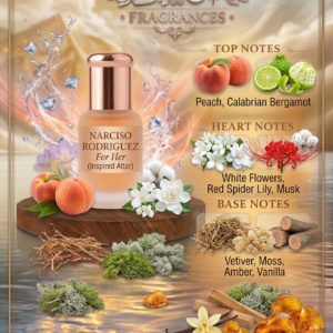 🌸 narciso rodriguez for her inspired attar – long lasting musky floral perfume oil for women